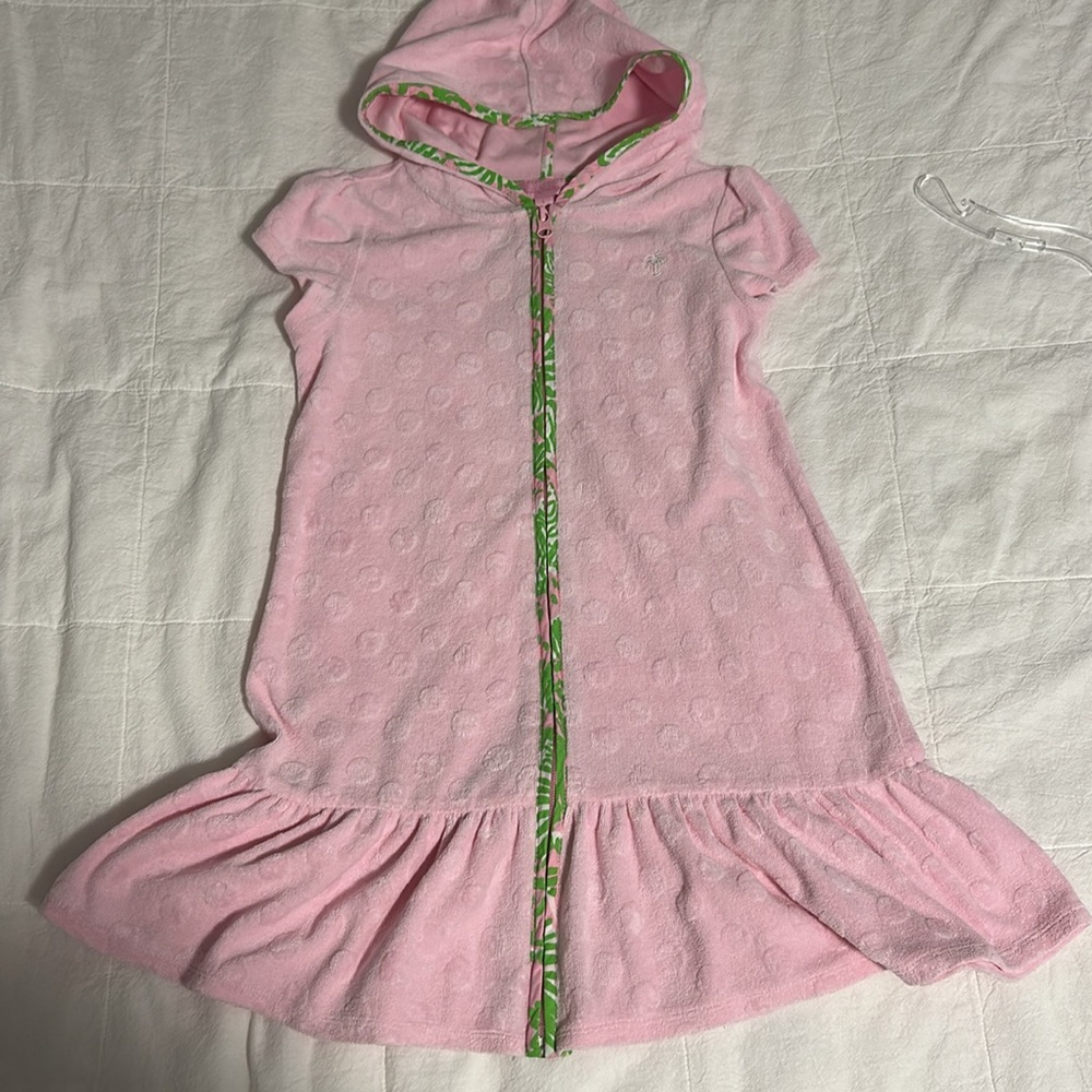Lilly Pulitzer girls bathing suit terry cover up / bath robe